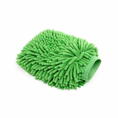 3D G-02 Wash Mitt Plush Microfiber Green -       ()